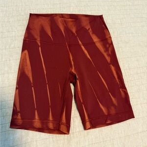 Lululemon Athletica Maroon Biker Shorts